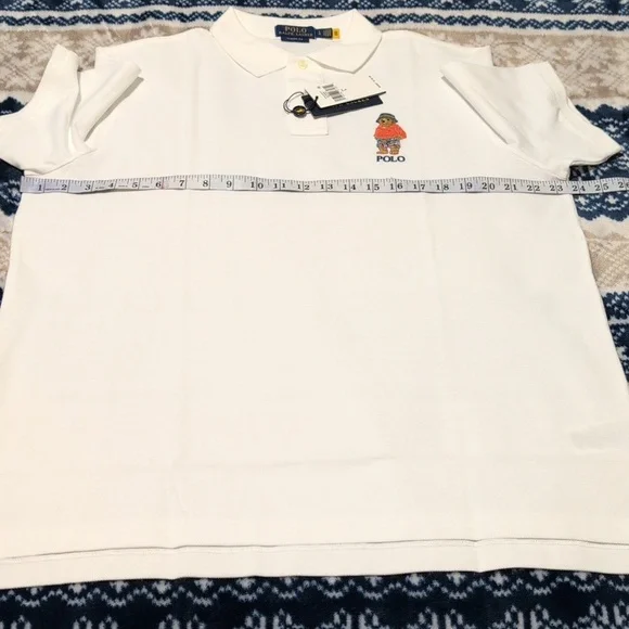 Ralph Lauren Classic Fit Polo Bear Mesh Polo Shirt 100% cotton.